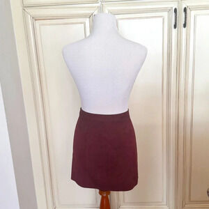 Forever 21  Faux Suede Zip-Front Skirt Size M